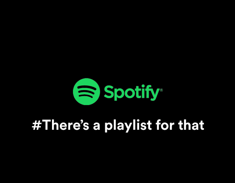 Cover image for Redesigning Spotify Campaign- "#There's a playlist for that" 