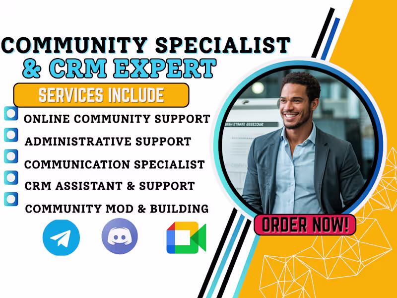 Cover image for Pro active telegram discord builder moderator & community expert