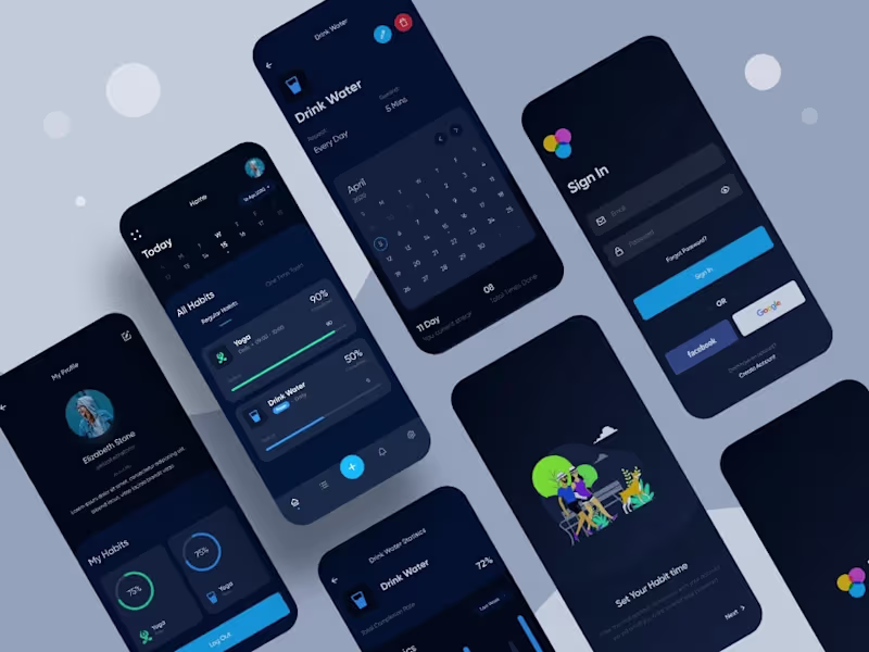 Cover image for Create cool mobile app, App mockup UI UX design in Figma