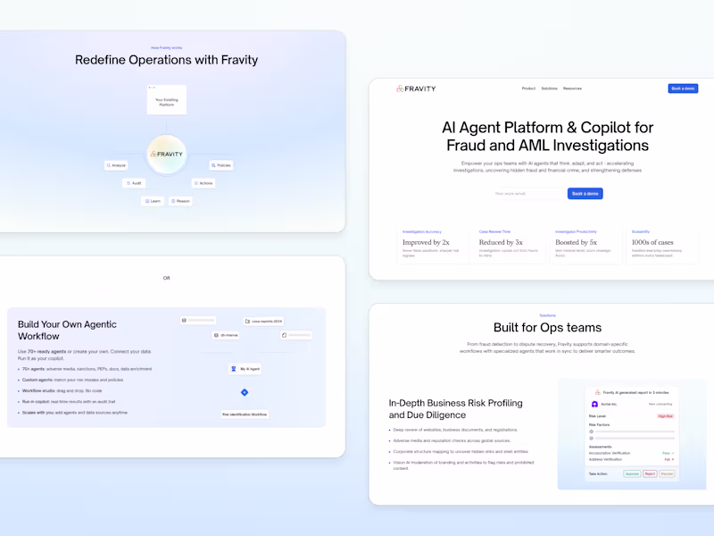 Cover image for Fravity AI Landing Page Redesign