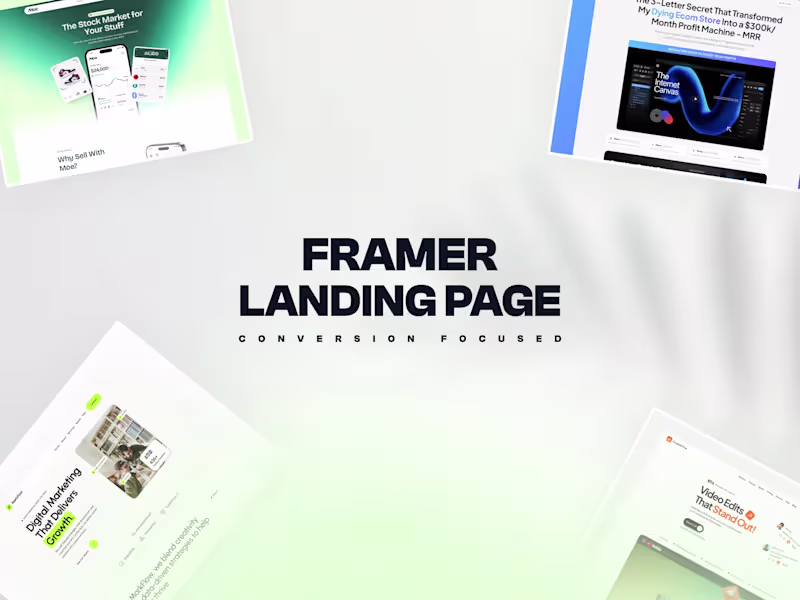 Cover image for High-Converting Framer Landing Page