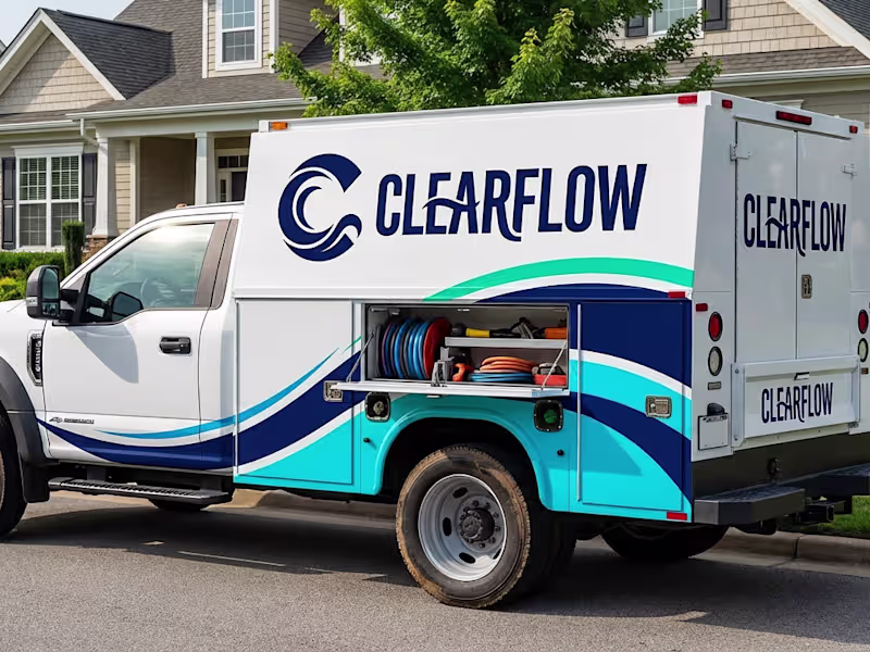 Cover image for CLEARFLOW — Smart Plumbing Brand Identity