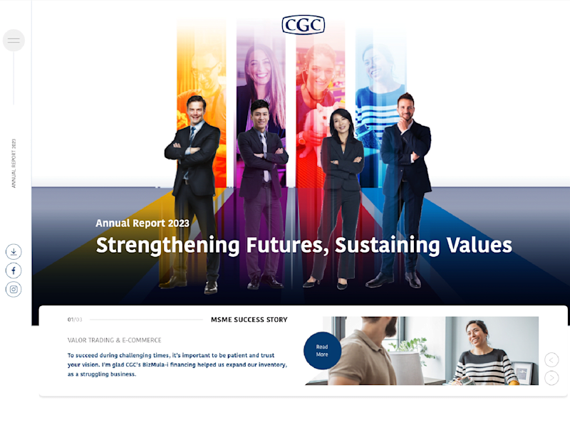 Cover image for CGC Annual Report Website Development