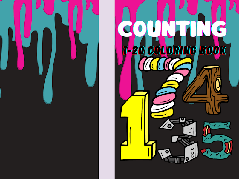 Cover image for Counting: 1-20 Coloring Book: Camacho, Andrea: 9798820403842: A…