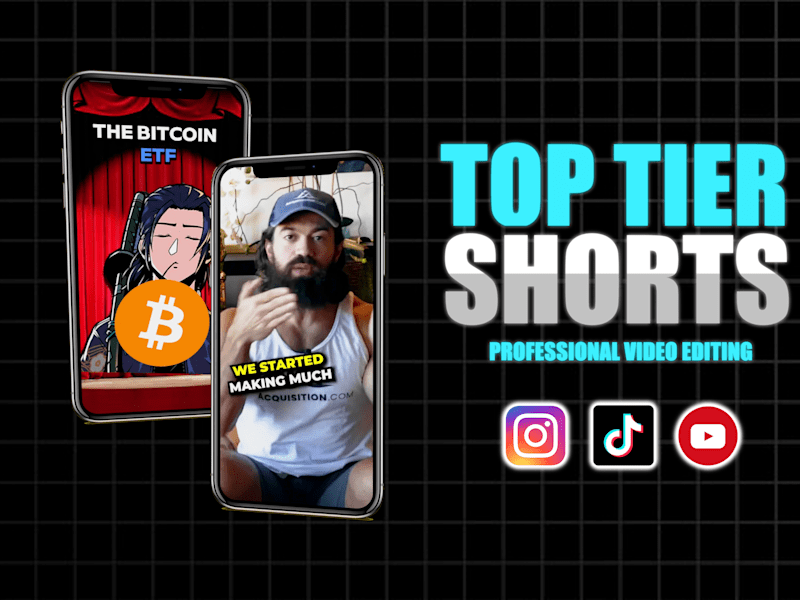 Cover image for Short Form Video Editing for Tik Tok Video Ads, Instagram Ads