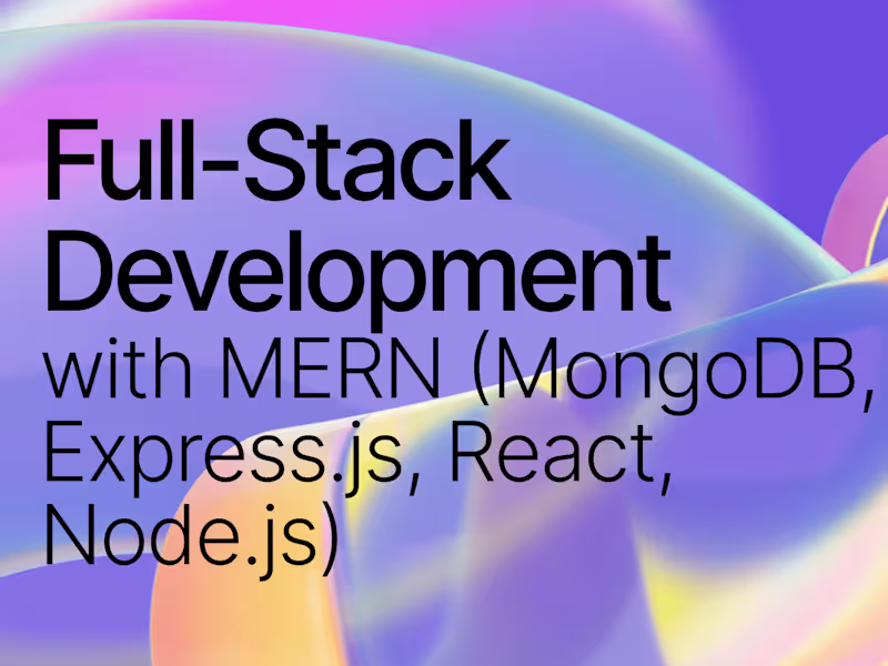 Cover image for Expert MERN Stack Developer | Full-Stack Web Apps & APIs