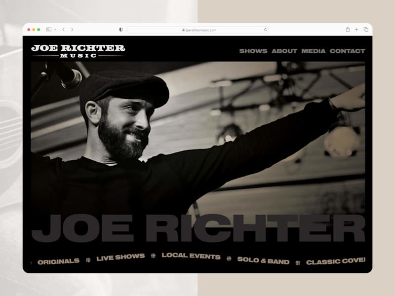 Cover image for Joe Richter Music - Visual Identity & Website