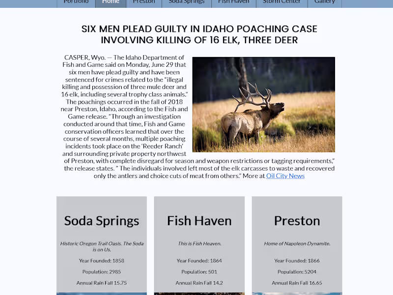Cover image for Weather Page