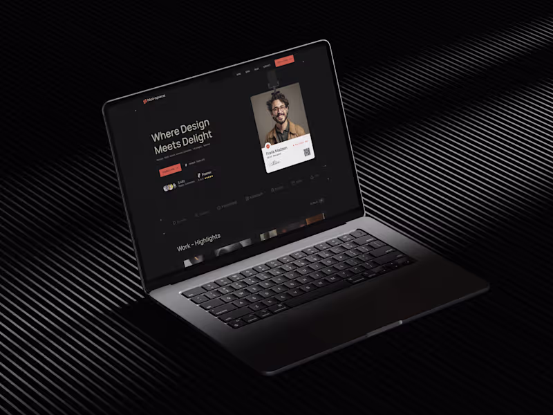 Cover image for Noirspace - Framer portfolio Design