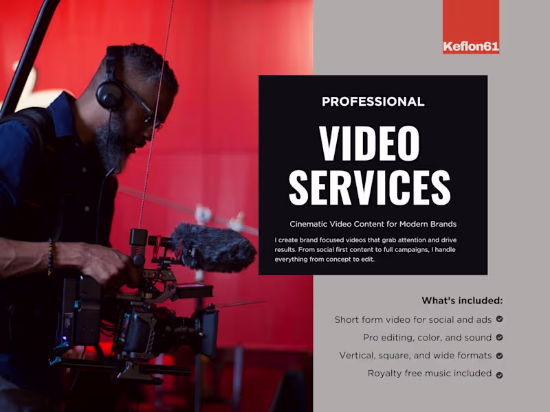 Cover image for High Impact Video Production for Brands & Social Media