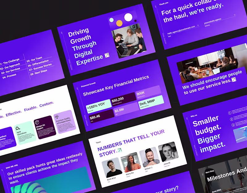 Cover image for Digital Marketing Agency Presentation Design