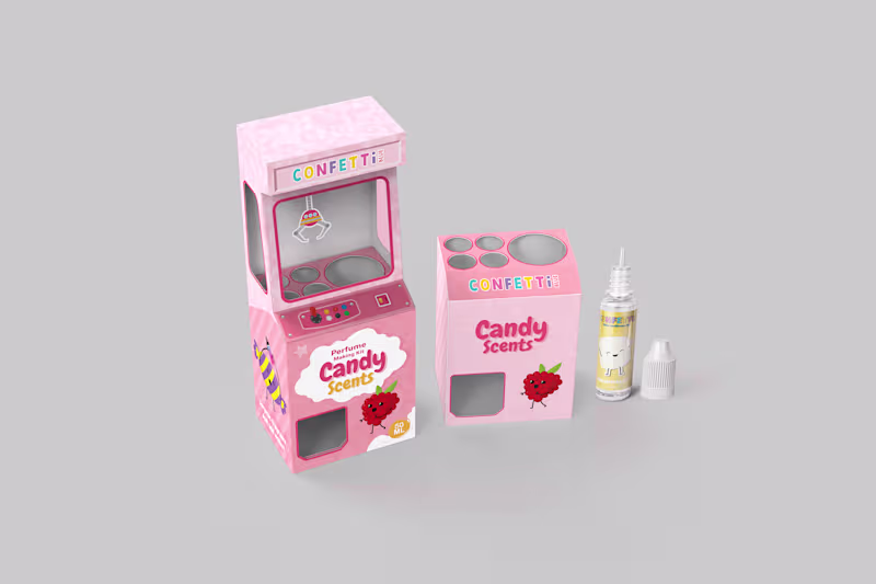 Cover image for ✨Confetti Blue | Arcade Claw Machine Packaging