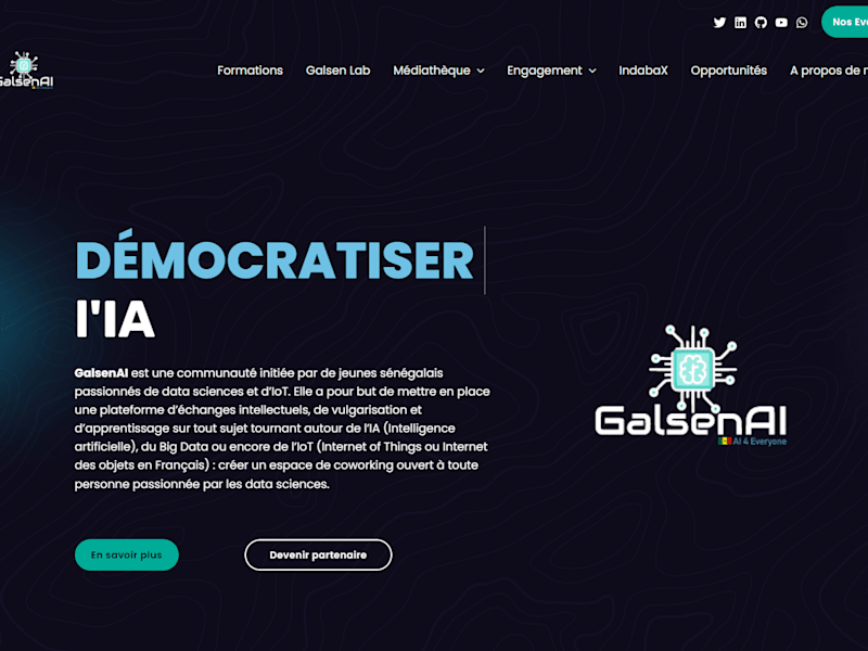 Cover image for GalsenAI, communauté sénégalaise d’intelligence artificielle. -…