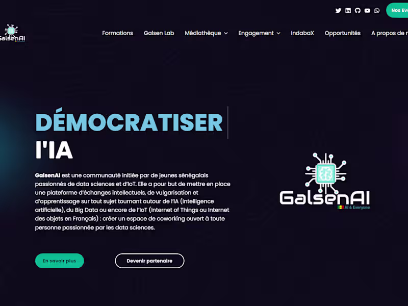 Cover image for GalsenAI, communauté sénégalaise d’intelligence artificielle. -…
