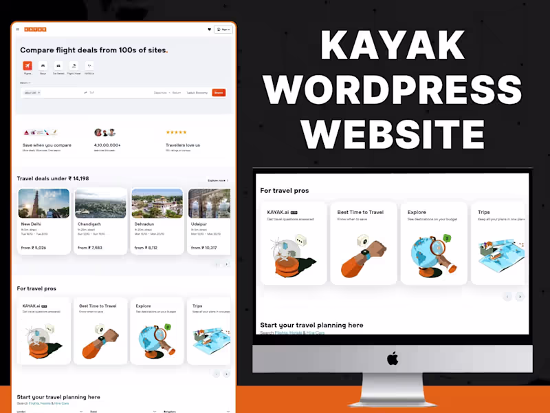 Cover image for KAYAK | Wordpress Website