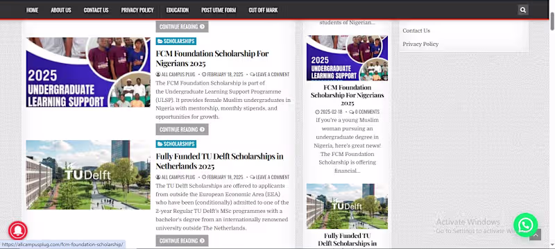 Cover image for AllCampusPlug Web Design and Development