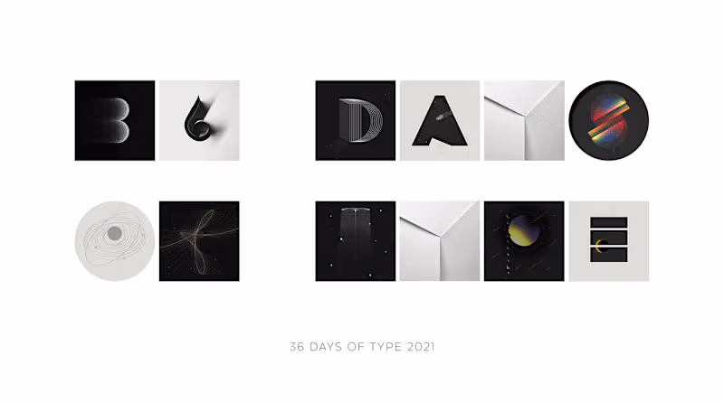 Cover image for 36 Days of Type on Behance