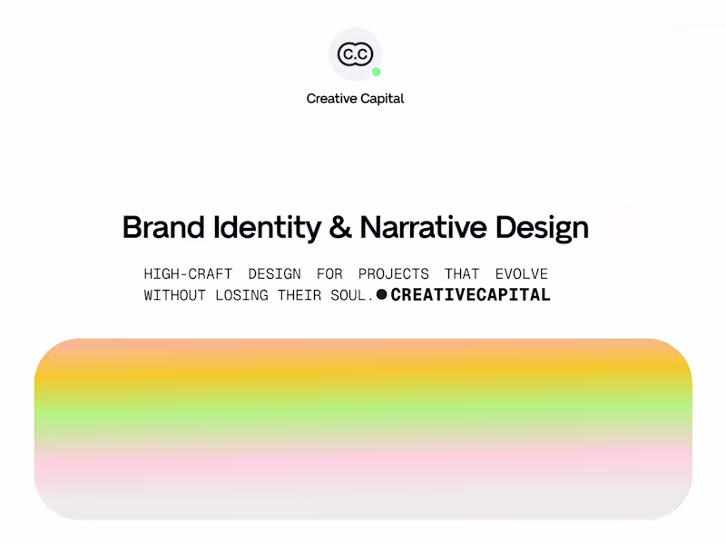 Cover image for Brand Identity & Narrative Design