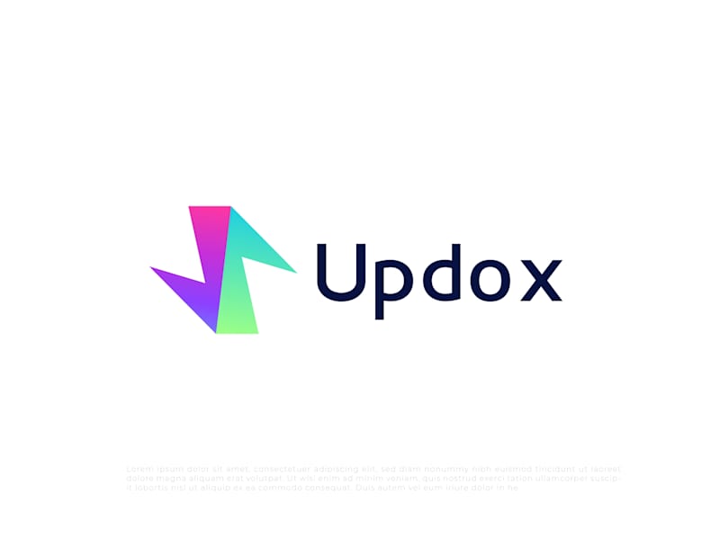 Cover image for Modern updox logo design