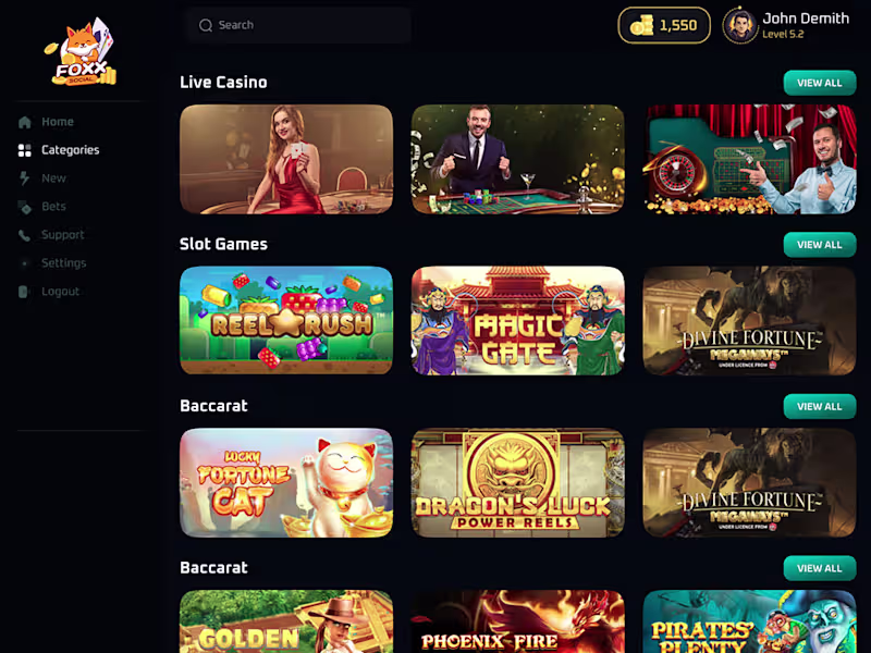 Cover image for Online Social Casino Gaming Platform Development
