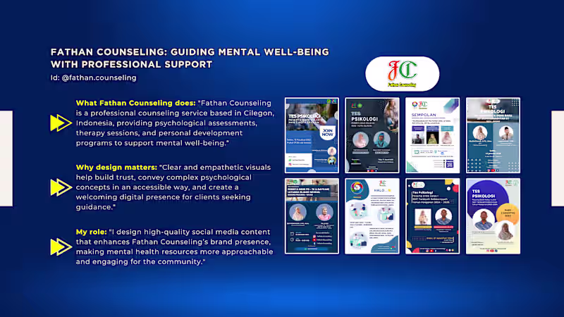 Cover image for GRAPHIC DESIGN FOR SOCIAL MEDIA OF FATHAN COUNSELING