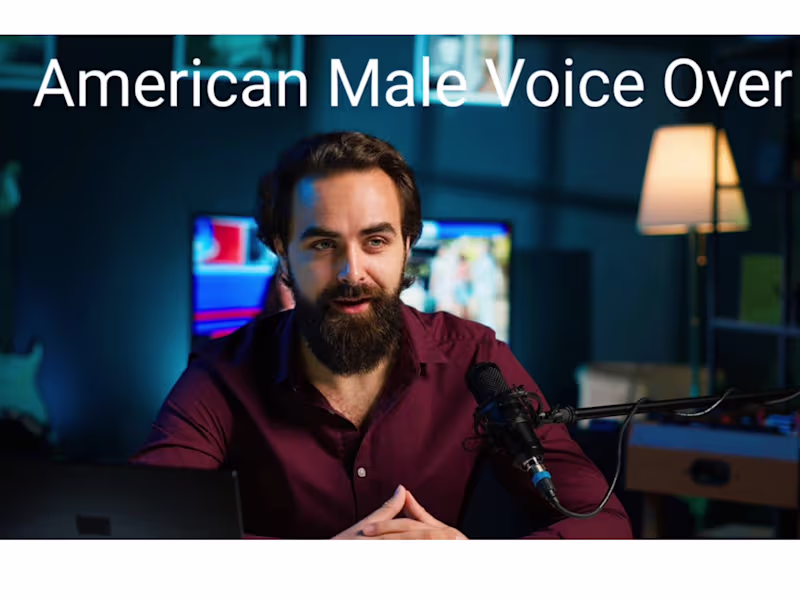 Cover image for Best American male voice over