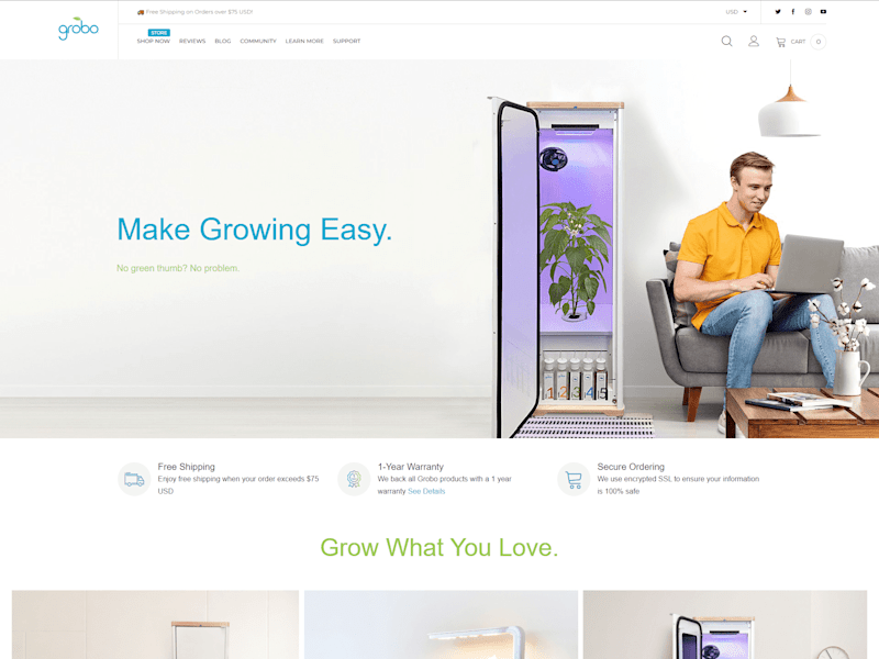 Cover image for Grobo Inc. - Store Design, Development & Management