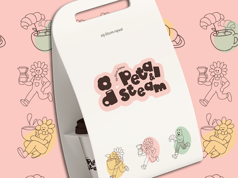 Cover image for Brand Identity Design for Petal & Steam Café