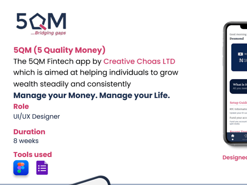 Cover image for Revamping User Interface for FinTech App