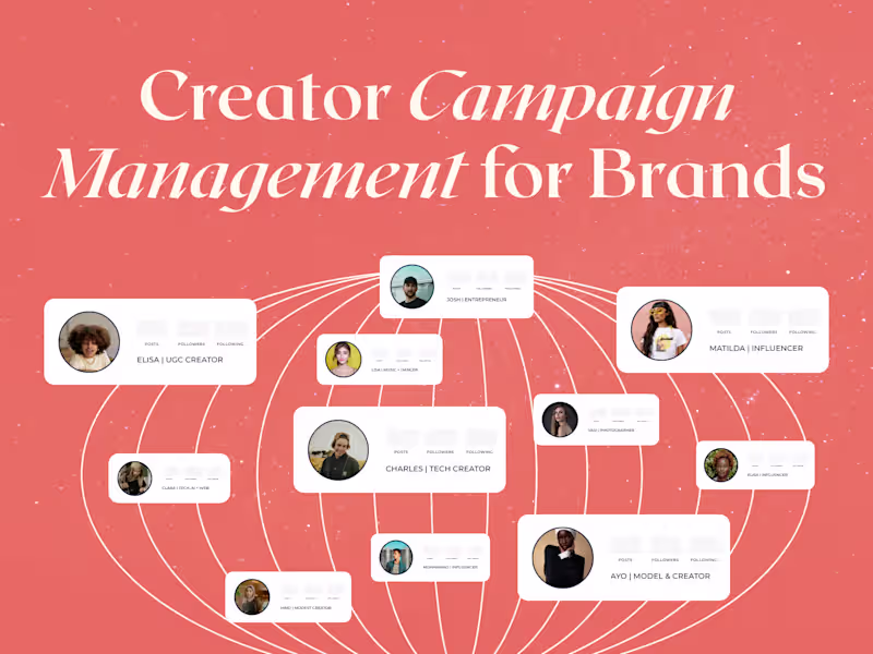 Cover image for Creator Campaign Management for Brands