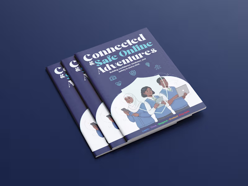 Cover image for Children's Digital Safety Book Design