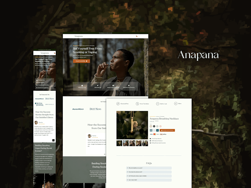 Cover image for Anapana | E-commerce → Branding & Development.
