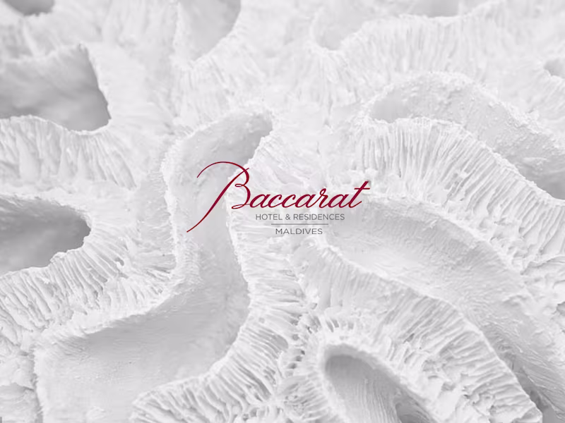 Cover image for Baccarat Hotels & Residences — Maldives Property