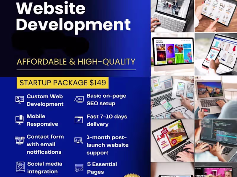 Cover image for Website Design & Development | UI UX Design