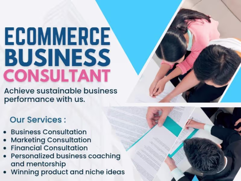 Cover image for I will be your ecommerce business consultant business coach