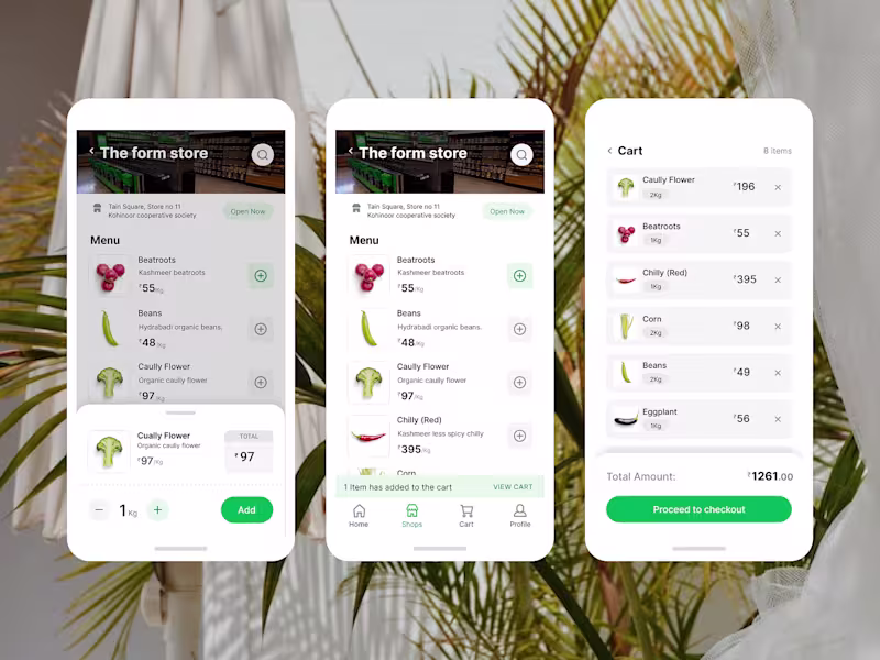 Cover image for Add to Cart Flow -Grocery Delivery App
