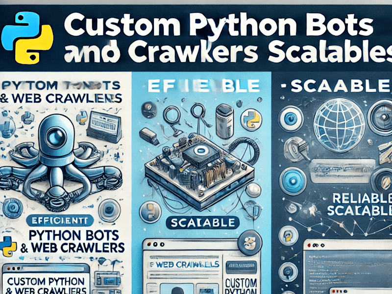 Cover image for I will develop custom python bots and web crawlers | 7+ Yrs Exp