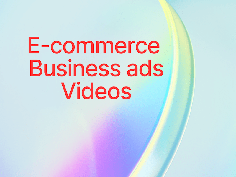Cover image for E-commerce business ads Videos 