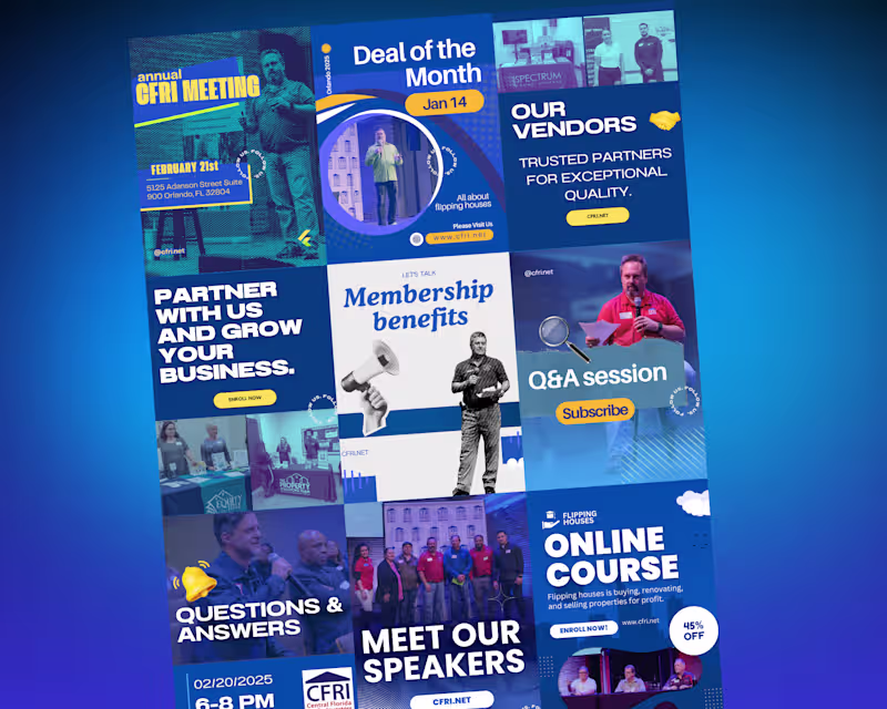 Cover image for Instagram Feed Design for CFRI, Orlando