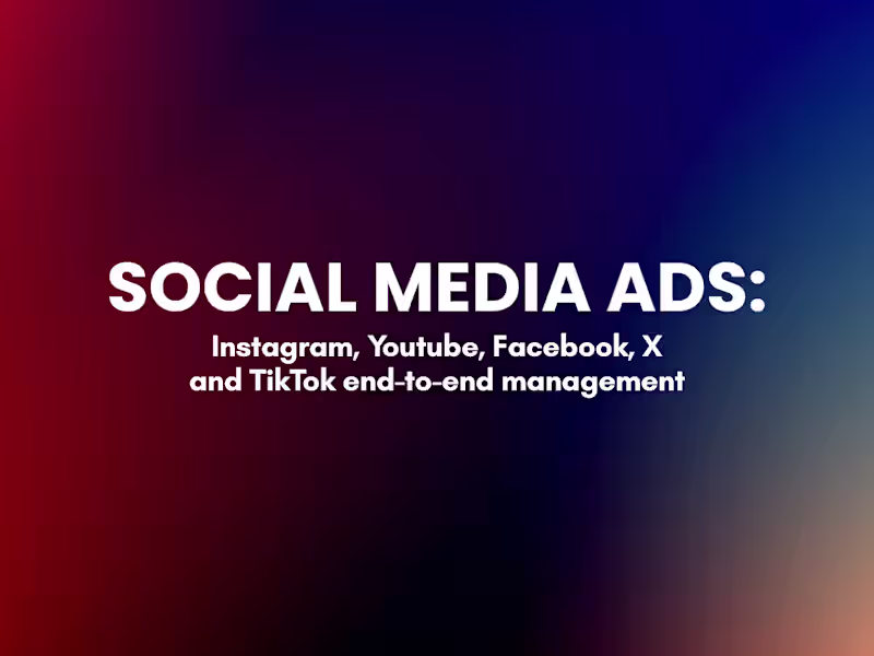 Cover image for Paid Social Media Ads