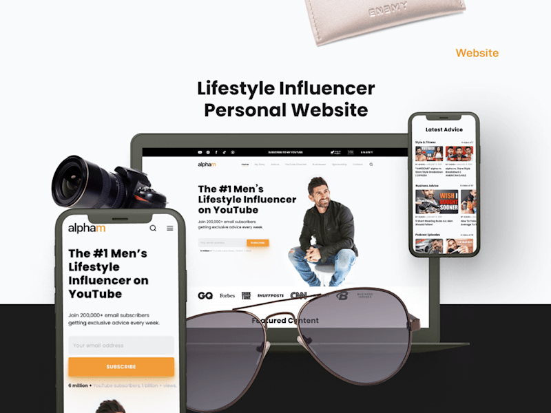 Cover image for Personal Website for Lifestyle Influencer
