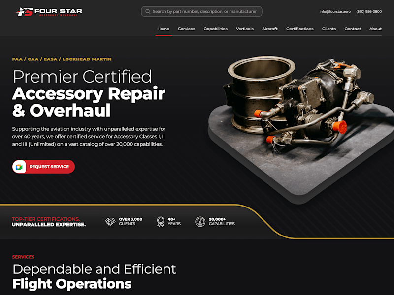 Cover image for Four Star Accessory Overhaul Website Redesign & Development