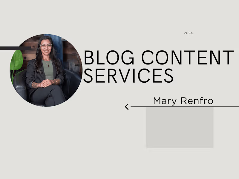Cover image for Blog Content Writing