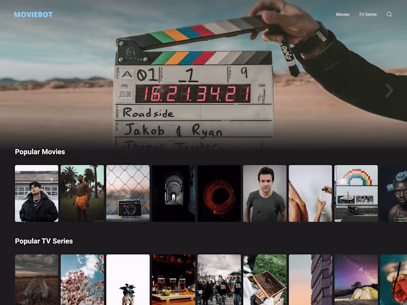 Cover image for MovieBot UI UX DESIGN
