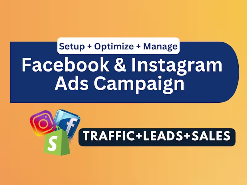Cover image for Social media marketing, Facebook and Instagram ads specialist