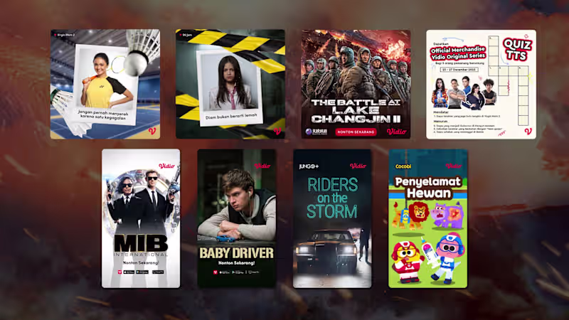 Cover image for Visual Design for Vidio.com Streaming Platform