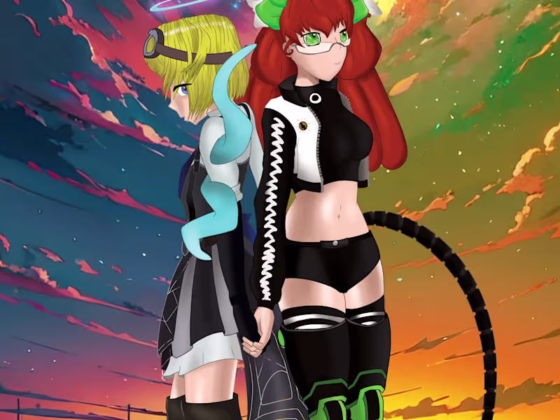 Cover image for 2d character design and illustration
