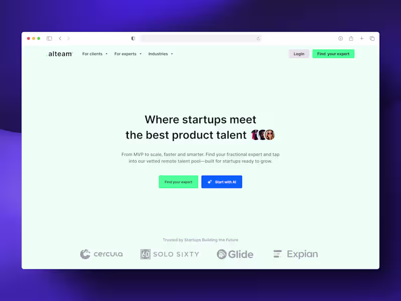 Cover image for Alteam website