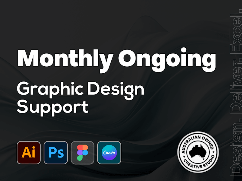 Cover image for Monthly Ongoing Graphic Design Support