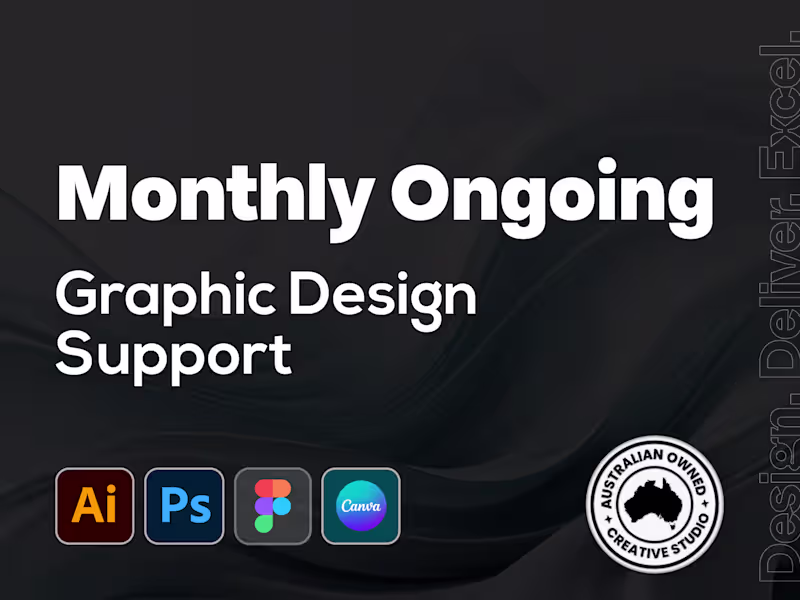 Cover image for Monthly Ongoing Graphic Design Support